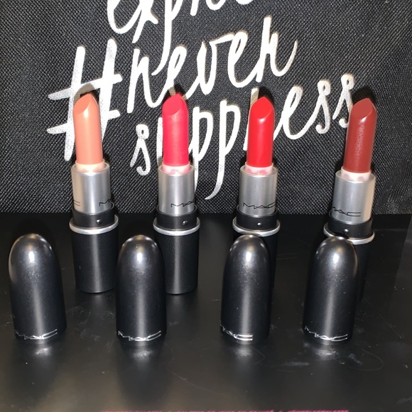 4 MAC mini lipsticks - Picture 3 of 8